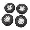 4PCS RC Crawler Tires 1.9 Inch Rubber   RC Tire with Plastic Wheel   for   1Celsius10 Remote Control Cars