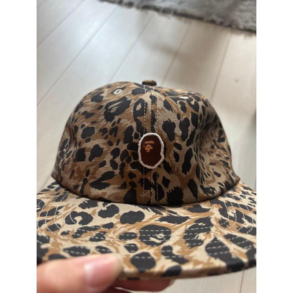Used A BATHING APE leopard print cap