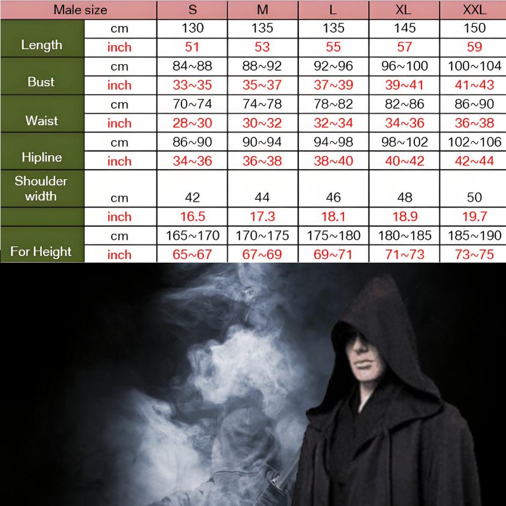 Maskenballumhang Weich Unisex Mit Kapuze Schwarzes Gewand Hexe Langer Umhang Cosplay Kostüm Requisit Party Aufführungszubehör Feiertagsdekoration