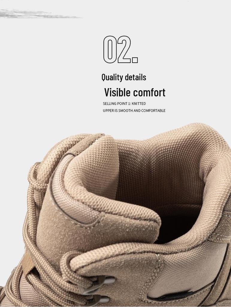 2025 Men's & Women's Fleece-Lined Hiking and Combat Boots: Warm, High-Quality Military Style for Autumn & Winter