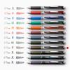 Pentel Gel Ink Energel Knock Ballpoint Silver 10 Pens Pen, 0.7mm, Barrel, BL77-SP, Sepia,