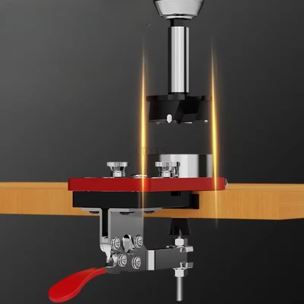 Fixture Ruler Hinge Drilling Jig Boring Hinge Hole Opener Template Furniture Installation