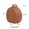 Round Gift Packaging Box Woven Handheld Suitcase Practical Storage Basket  Sundries Organizer