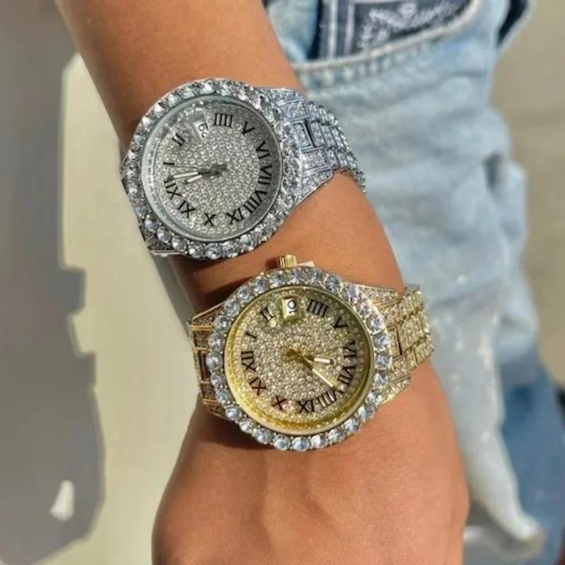 New Luxury Diamond Watch for Women Elegant Brand Quartz Steel Bracelet Watches Ladies Zircon Crystal Fashion Wristwatch Clock