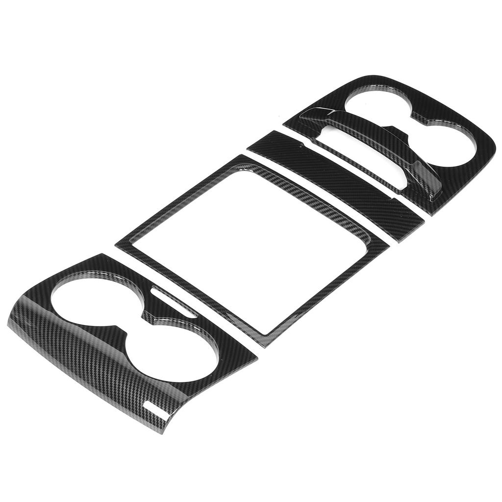Carbon Fiber Style Water Cup Holder Trim Frame Sticker Fit for Sienna 2015 2020