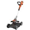 Akku-Rasentrimmer 3-in-1 + 2Ah Akku + Ladegerät - BLACK&DECKER - STC1820CM-QW - 18V - 28cm - Kantenschneider + Rasenmähen