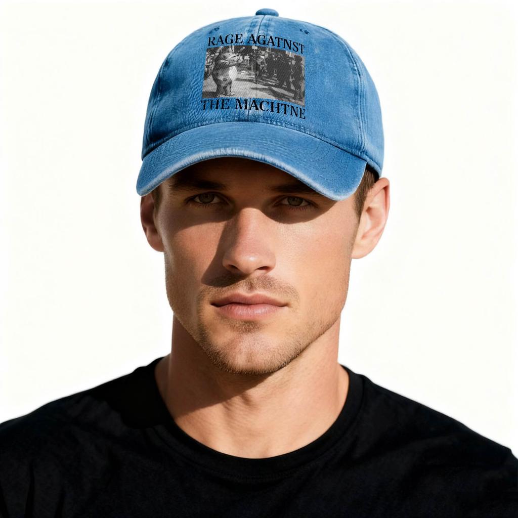 Cap Mens Womens Print Distressed Adjustable Sun Hat Cotton Funny Hats