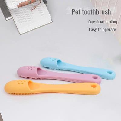 Silikoninis pirštas dantų šepetėlis augintinių burnos higienai, šunims ir katėms