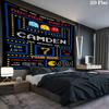 Pac-Man Custom Name Wall Tapestry Aesthetic Wall Hanging Printed Fabric Blanket Decorative Tapestries for Bedroom Living Room Home Decor