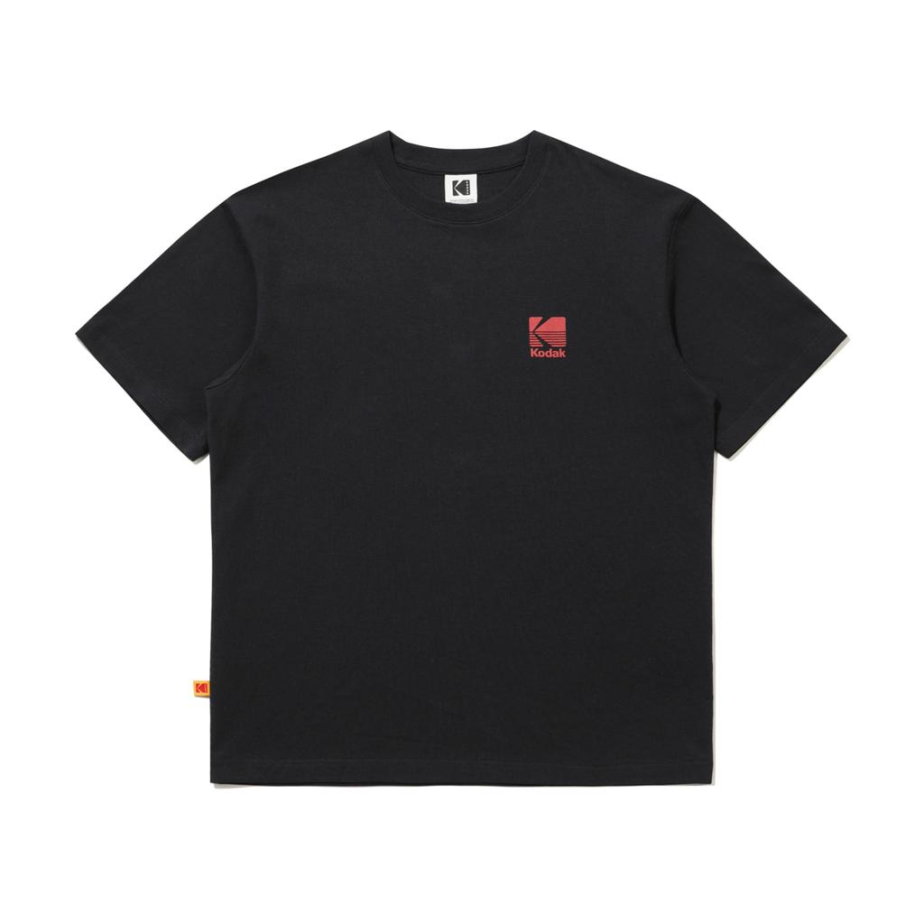 KODAK Big Logo Cotton Short Sleeve T-Shirt Black