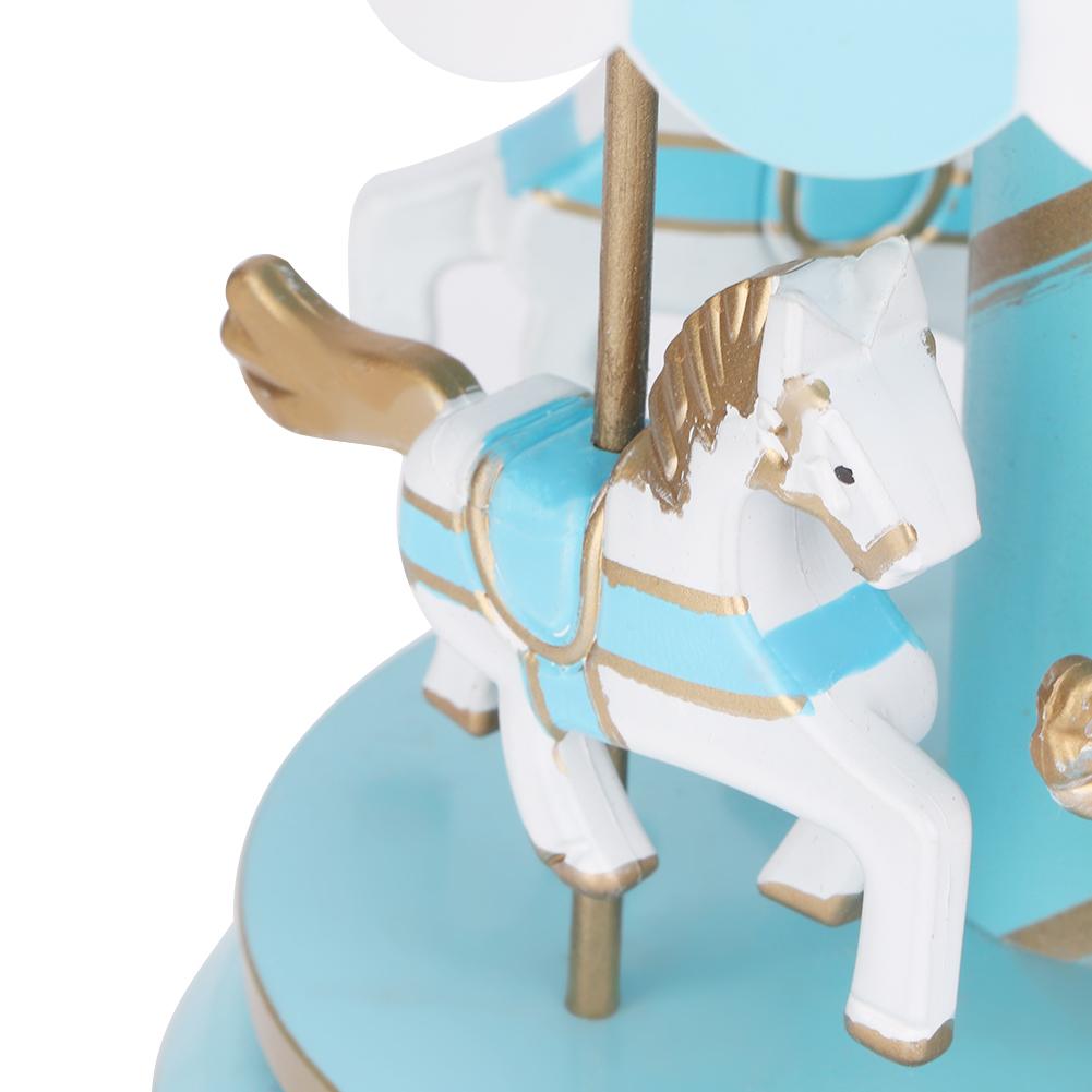 Karussell Spieluhr Geschenk Weihnachten Hochzeit Geburtstag Geschenk Deko Blau