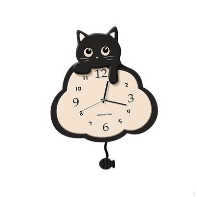Hanging Clock Battery Operated Mute Cute Timepiece Ornament for Kids Room Indoor Bedroom Home Decor
