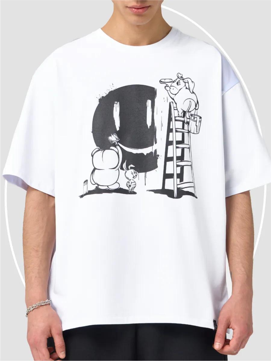Oversized Soyuzmultfilm print t-shirt 3XL