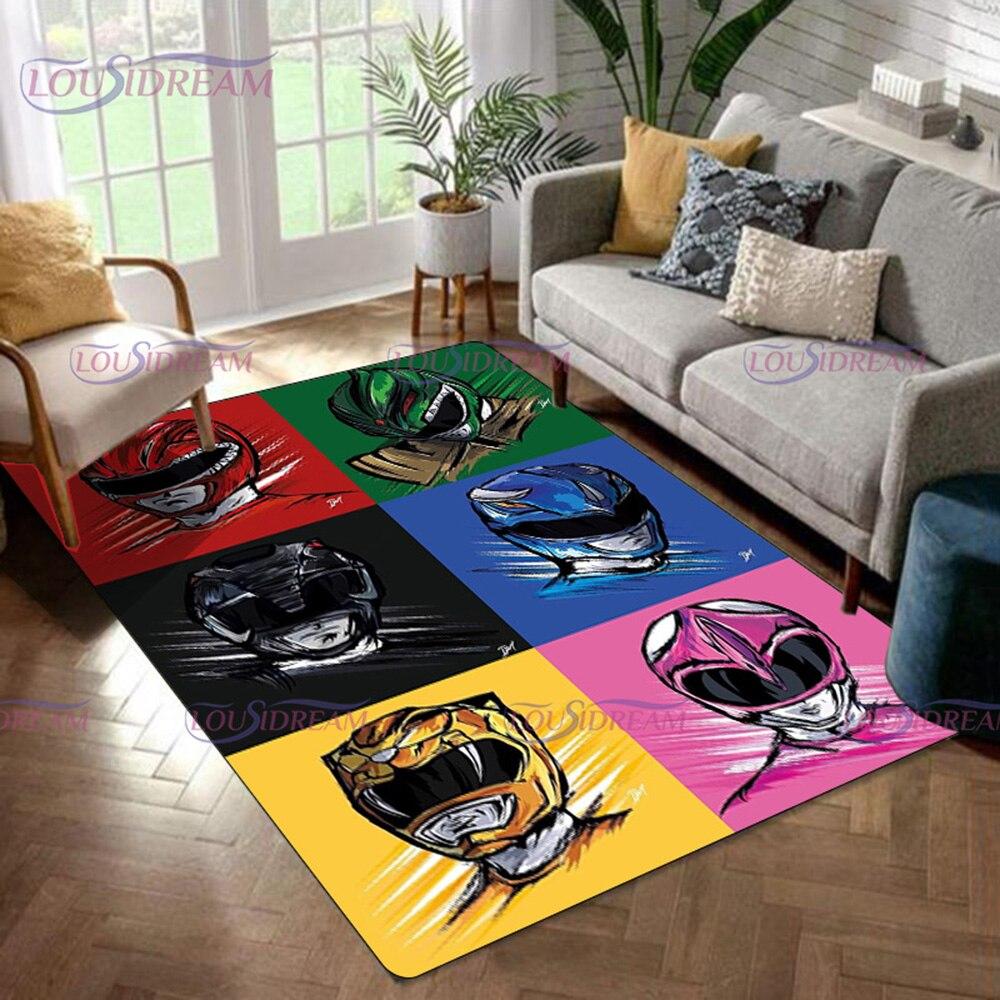 Area Dinosaur Power Popular Rangers Rug 3d Print Carpet Floor Mat Living Room Bedroom Decorate Large Area Carpet Kids Room Rug