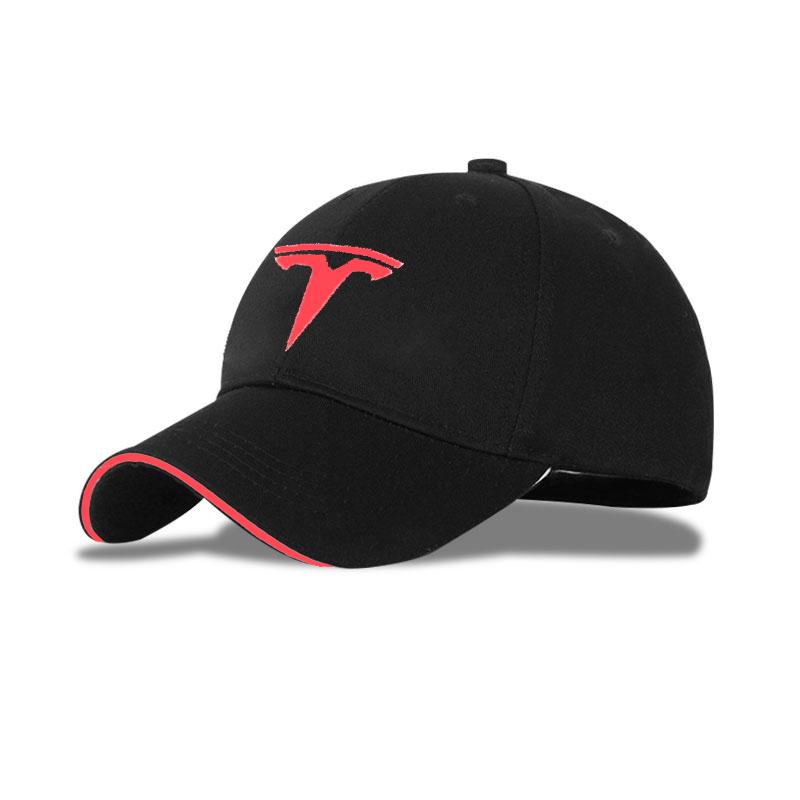 

Black High-Grade Car Logo Cotton Adjustable Baseball Hat Outdoor For Tesla Model 3 S X Model Y highland 2026 Auto Accessories