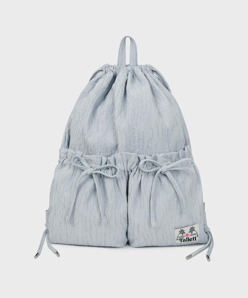 Fallett String Ribbon Gym Sack Sky Blue