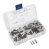 300Pcs Non Insulated Copper Butt Splice Wire Connector Tinned Crimp Terminal Kit for Boat Auto