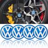 Car 56mm Emblem Wheel Center Hub Caps Stickers Car Rim Cover Accessories For Volkswagen CC Golf 6 7 GTI Tiguan Passat B5 B6 B7 J