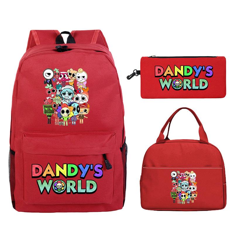 Sac d'étudiant Sac à crayons décontracté Sac à lunch Impression personnalisée Dandy'S World Around