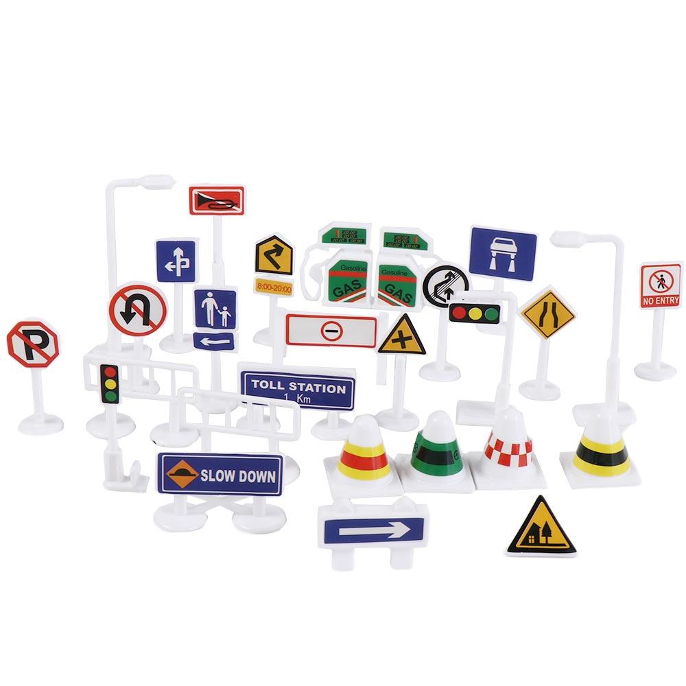 Parking Lot Traffic Sign Models Educational Street Sign Cones Traffic Barrier Signs  Toddler