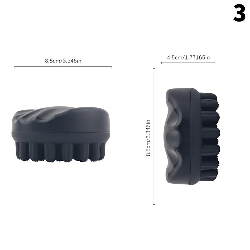 Professional Portable Silicone Hair Brush Washable Durable Rubber Curly Brush Hair Beauty Dirty Braided Curly Hair Men Cleaning