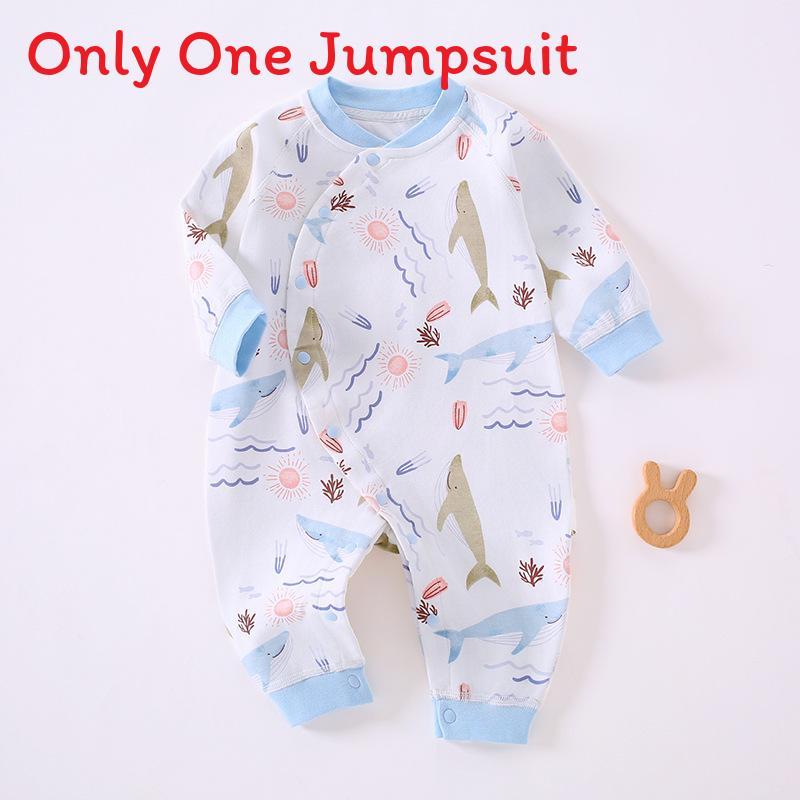 Newborn Cotton Baby Romper With Antibacterial Fabric Long Sleeve For Spring Autumn Infa