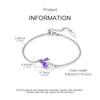 Original Bracelets 925 Silver Snowflake Heart Safety Chain Charms Bead Bracelet For Birthday Wedding Jewelry DIY Making