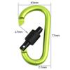 5pcs Aluminium Alloy Carabiner Clip Set Tourist Hooks Fishing Carbin Buckle Caribiner Key Holder Keychain Camping Karabiners