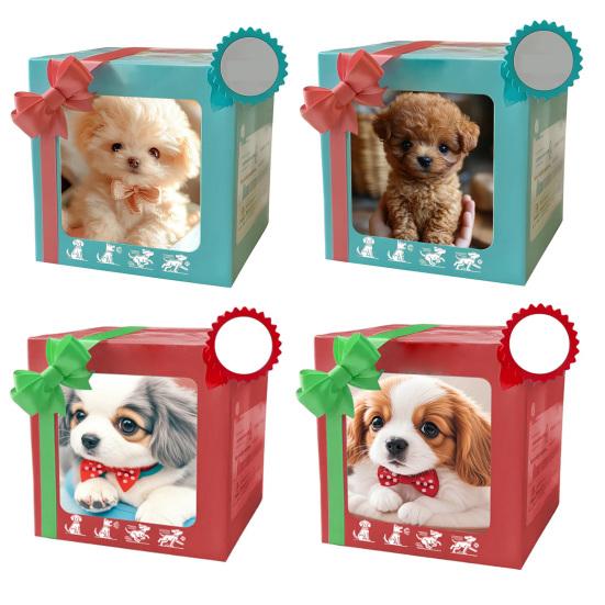 Câine robot electric pentru animale de companie, realist, pufos, cățeluș, robot interactiv, jucărie, câine de mers, lătrător, dând din coadă ca un câine real, cadou pentru copii și adulți