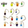 Compact Car Air Diffuser Hanging Aromatherapy, Glass Bottle with Volatile Wooden Stopper Diffuser, Portable Perfume Essential Oil Freshener