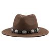 Spring and summer travel travel visor beach hat British style women's outdoor jazz hat sun protection straw hat