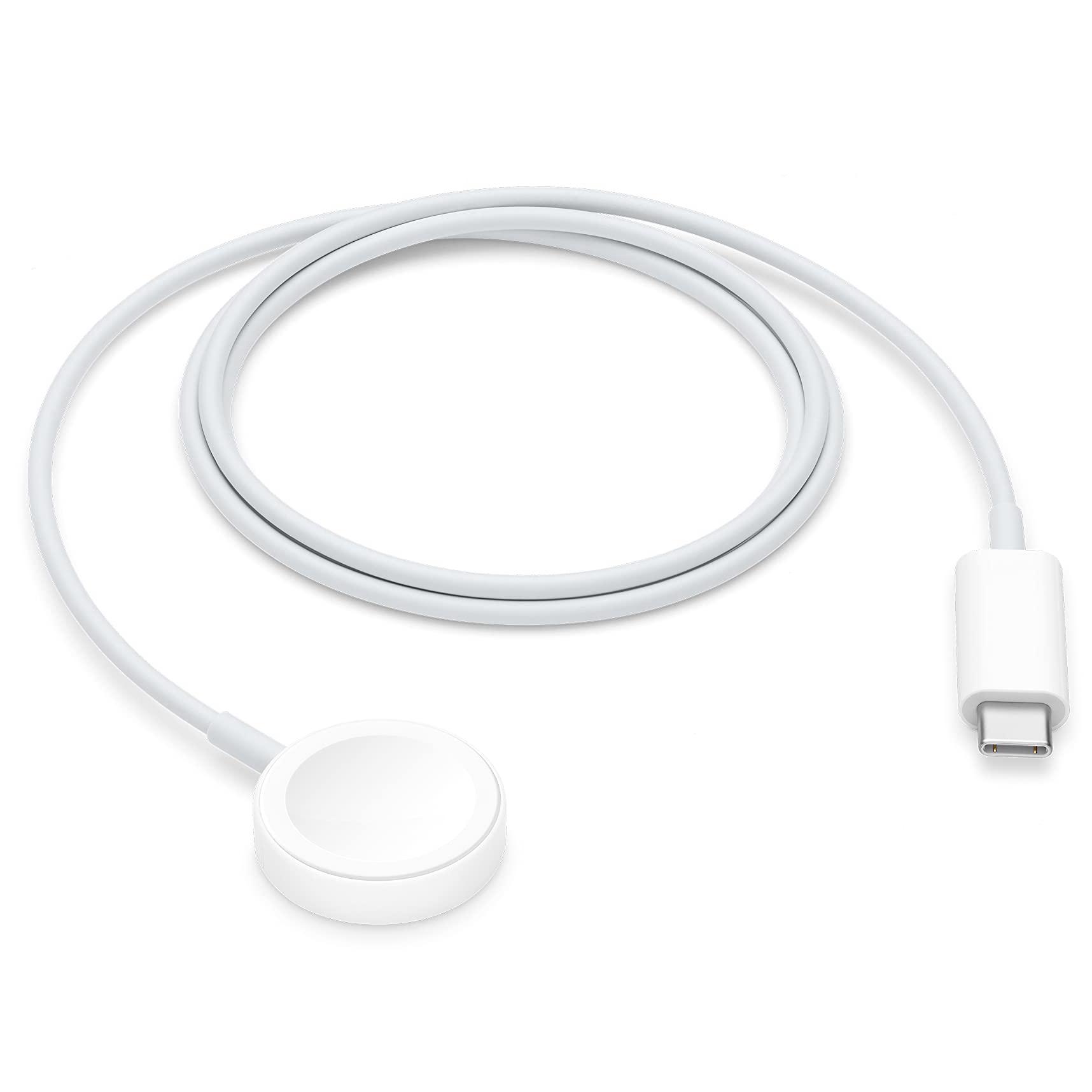 

Магнитное беспроводное зарядное устройство для Apple Watch Series 8/7/6/5/4/3/2 SE, зарядный кабель USB-C