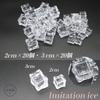Masajikiya Ice Display Food Fake Ice Photography Fake Acrylic Ice 2cm 40 Pieces Ice, Samples, Ice, Cubes, Props, Ice, Samples, & 3cm,