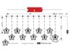 USB LED Icicle String Lights with Star & Curtain Design for Christmas