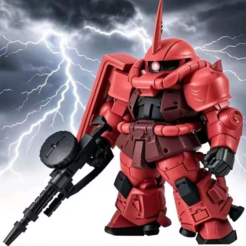 Mengshan Model Sdcs Mass Production Type Green Red Zaku2 Action Figure Model Gift Toy Collectibles