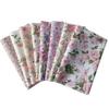 Set of 8 Floral Stylish Fabric Scraps for and Pink Fabric, 40x50cm, Crafts, Patchwork, More,