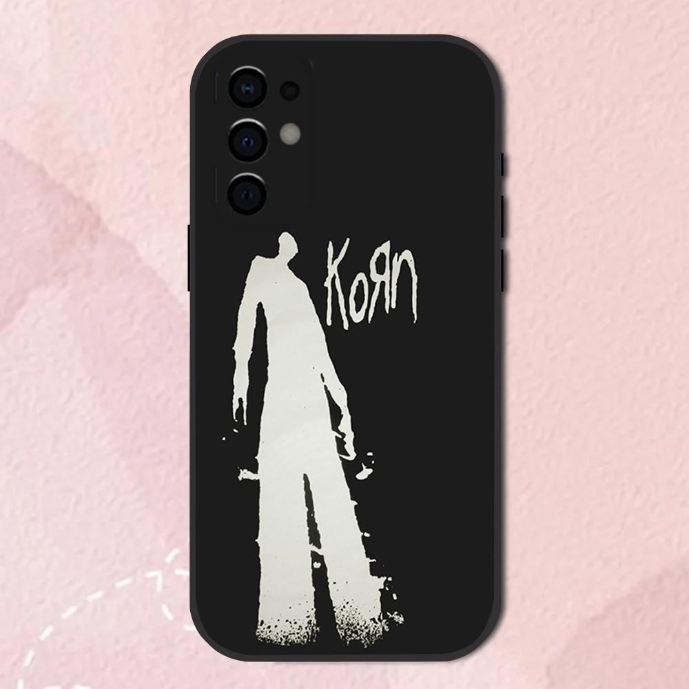 K-Korn Rockband Handyhülle Für Samsung S24,S21,S22,S23,S30,Ultra,S20,Plus,Fe,Lite,Note,10,9,5G Schwarze Weiche Hülle