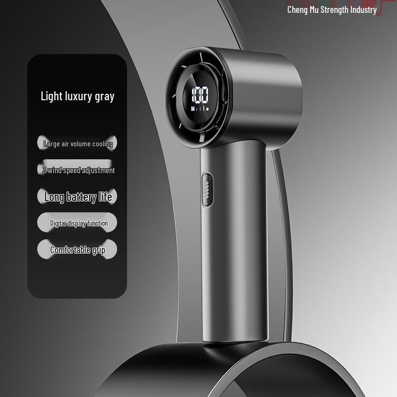 Southeast Asia High-Speed Portable Mini Fan with 100 Speeds & USB Charging 57x15x70mm