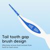 2-In-1 Multifunctional Dental Floss Stick High Elasticity Dental Floss Comfortable Soft Silicone Interdental Brush Oral Care