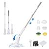 Raisme Cordless Bath Polisher with 6 Rechargeable Adjustable Angle and IPX6 and Easy Operation for and Cleaning Brushes, Length, Handheld, Waterproof,