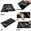 Marble Pattern Glossy Tile Wall Sticker Self-Adhesive Living Room Bathroom Renovation Wall Decoration Waterproof And Moisture-Proof Wallpaper