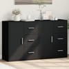 VidaXL Buffets 2 Pcs Black 60x31x70 Cm Engineered Wood 3276554