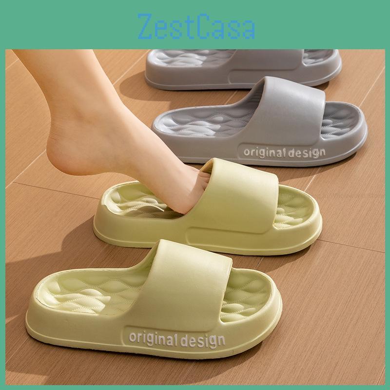 For Korean Eva Slides Home Sandals Woman Thick Platform Soft Sole Cloud Slippers Summer Beach Flip Flops Antislip Shoes