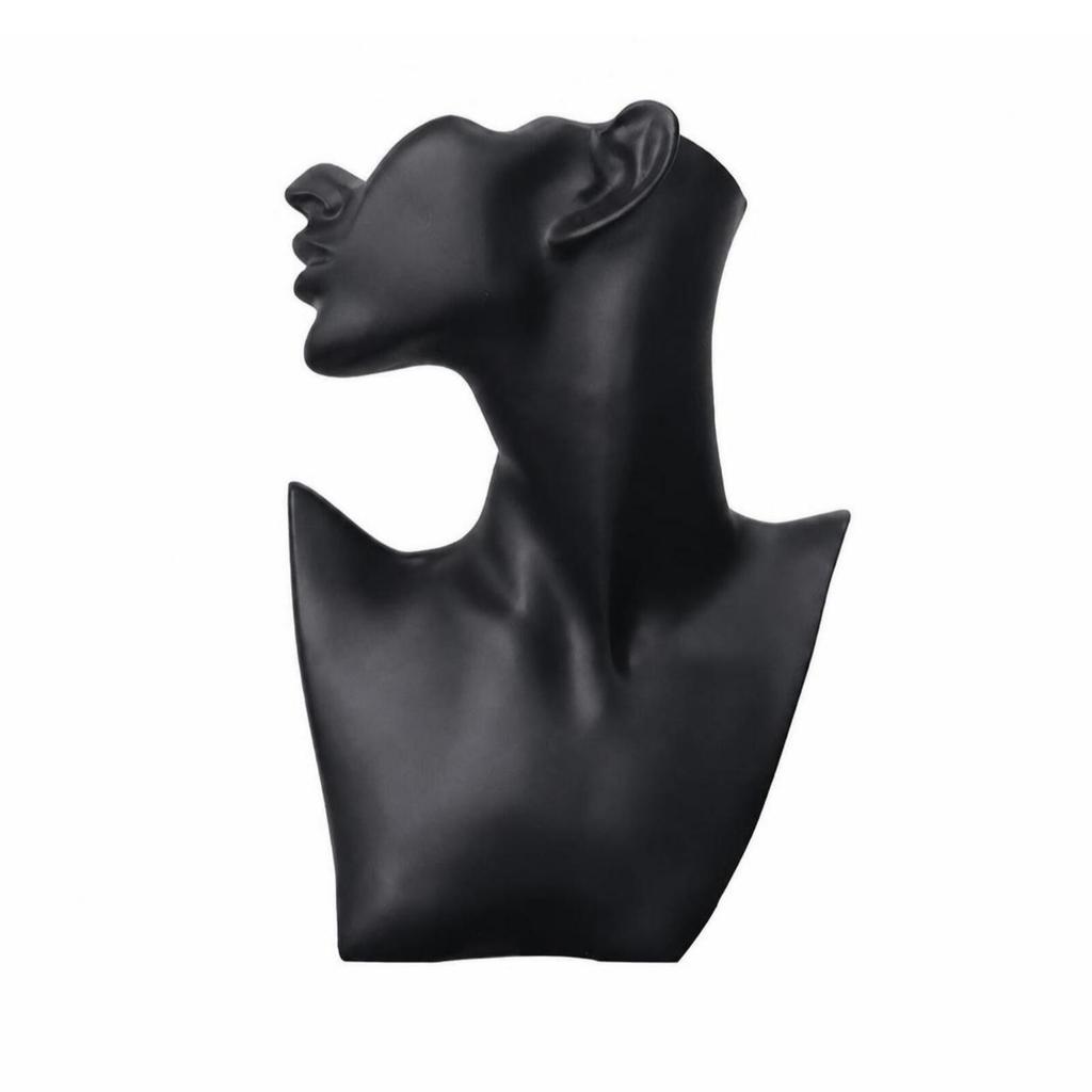 Necklace Display Stand Elegant Mannequin Head Bust Premium for Showroom, Dresser