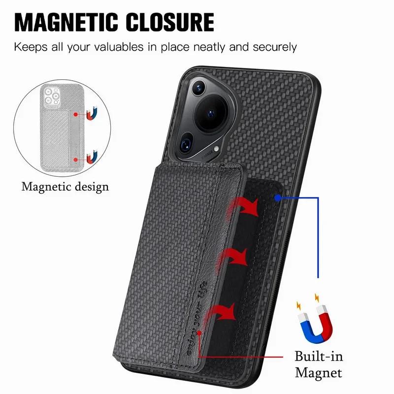 Case for Huawei Pura 80 Ultra 80 Pro+ Wallet Card Holder Leather Phone Cover for Pura 80Pro Plus Flip Magnetic Stand Bag Cases