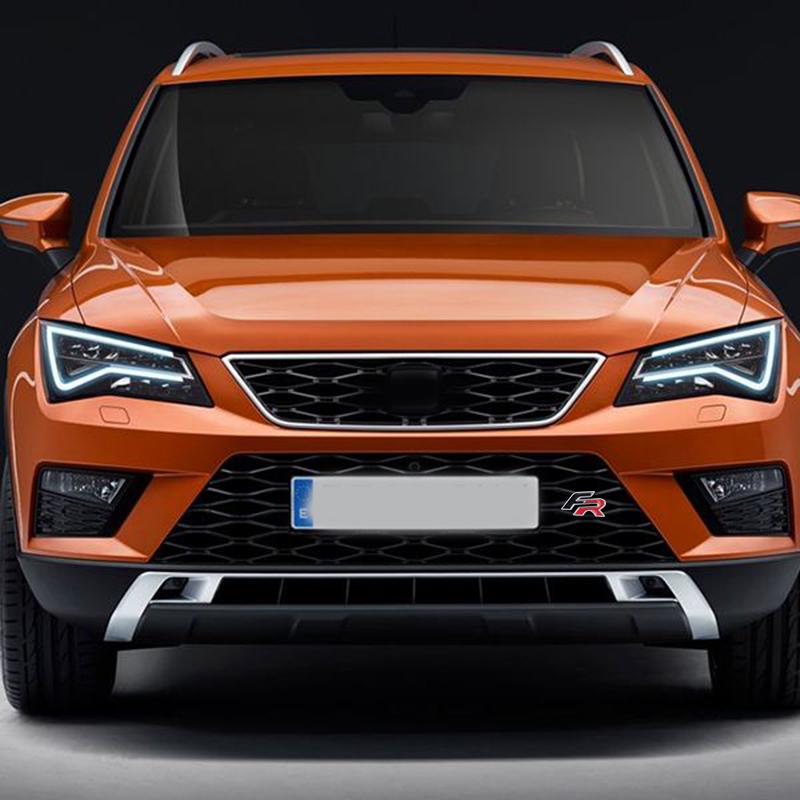 Car Styling Metal Auto Front Grille Emblem Stickers Decoration For Seat Cupra FR Leon Ibiza Ateca Born E-Racer Formentor Tarraco
