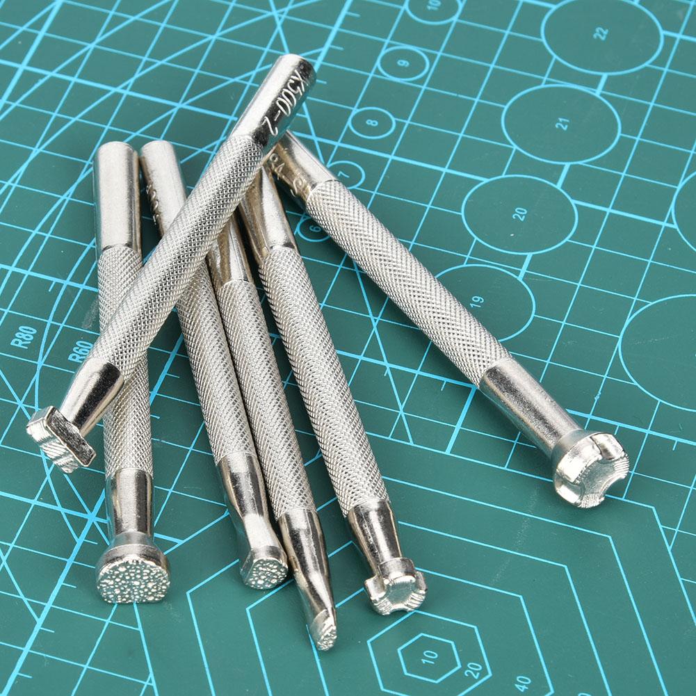 6 Pezzi Strumento per Intaglio Artigianato in Pelle Manico Antiscivolo con Motivo Stampa Pesce Strumento Fai da Te per Lavorazione a Mano(Strumento per Stampa Pesce )