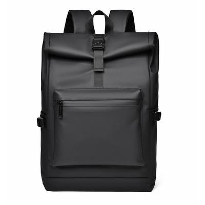 A 15.6-Inch Men's And Women's Large Capacity Simple Fashion Wear-Resistant Anti-Scratch Fabric Multi-Functional Casual Backpack