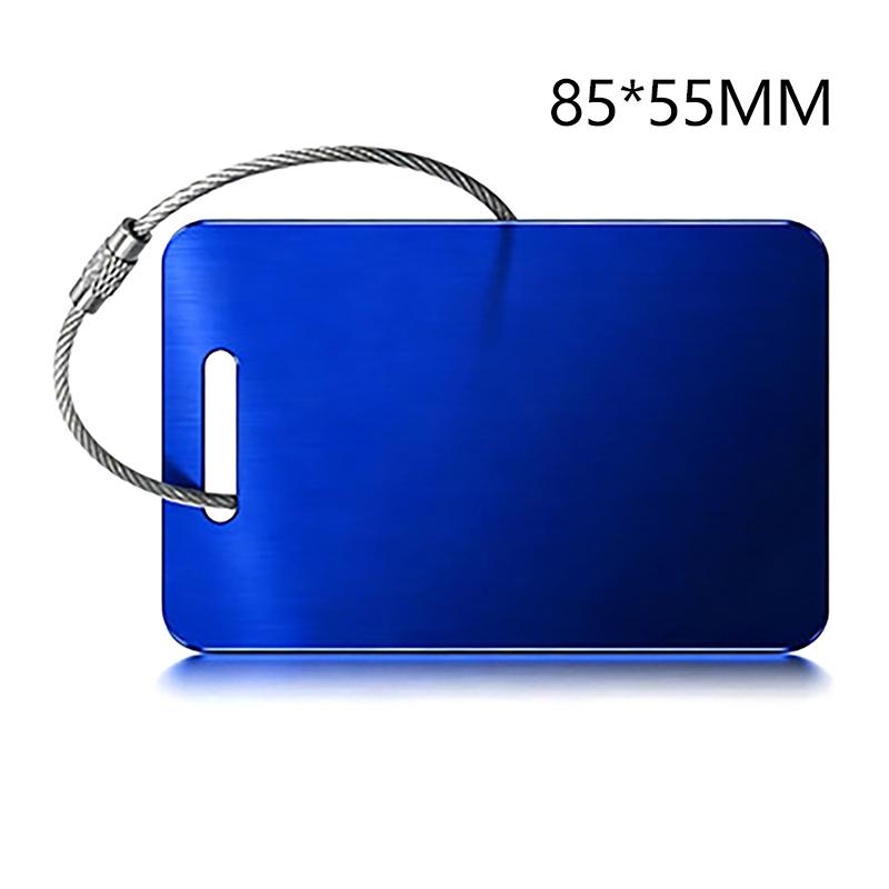 Stainless Steel Tag Keychain Lightweight Durable 1Pcs with Steel Wire Loops Luggage Keyring for Hiking Business Trip Use