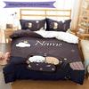 3pcs Custom Name Bubu Dudu Bedding Set Duvet Cover Closure Includes 1 Duvet Cover & 2 Pillowcases for All Seasons Bedroom Decor